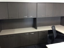 Ecotech Credenza With Overhead Cupboards